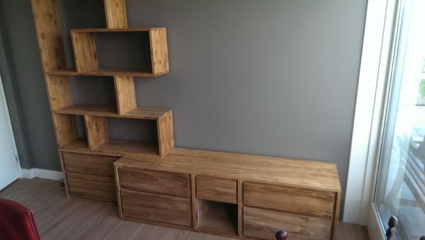 Teakhuys teakmeubelen - boekenkasten - wandmeubel van massief teakhout Teakhuys teakmeubelen - boekenkasten - wandmeubel van massief teakhout